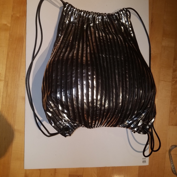 NWOT genuine lambskin leather accordion backpack main image 4